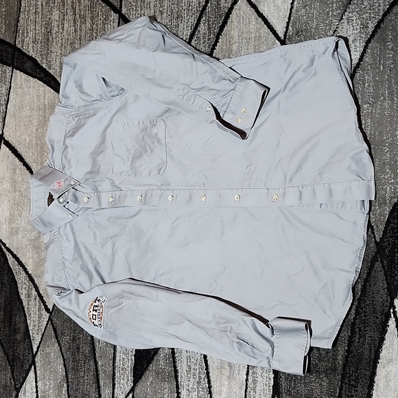 ARIAT EMBROIDERED THE FORT WESTERN PATCH BUTTON-DOWN LONG-SLEEVED SHIRT - Picture 1 of 15